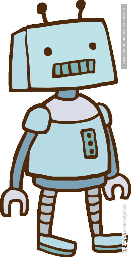 可爱卡通机器人形象