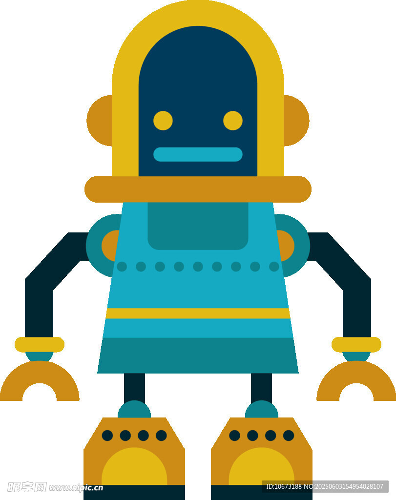 可爱卡通机器人形象