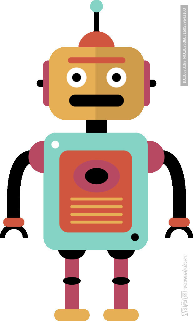 可爱卡通机器人形象