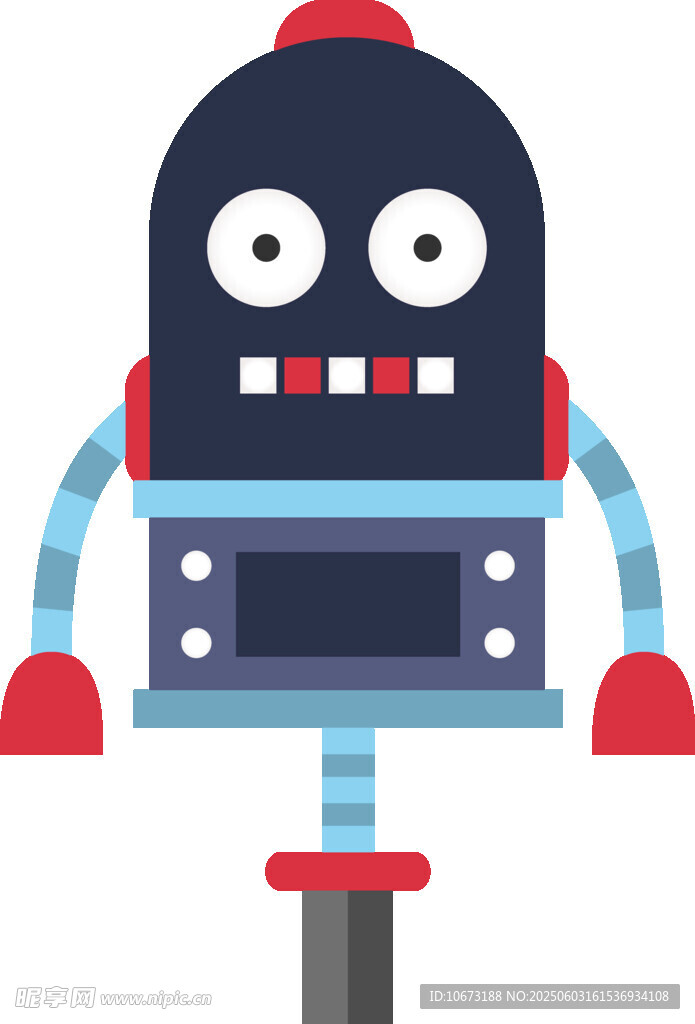 可爱卡通机器人形象