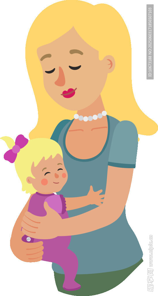 母亲怀抱婴儿温馨瞬间