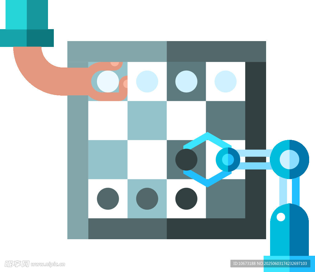 机器人操作棋盘游戏