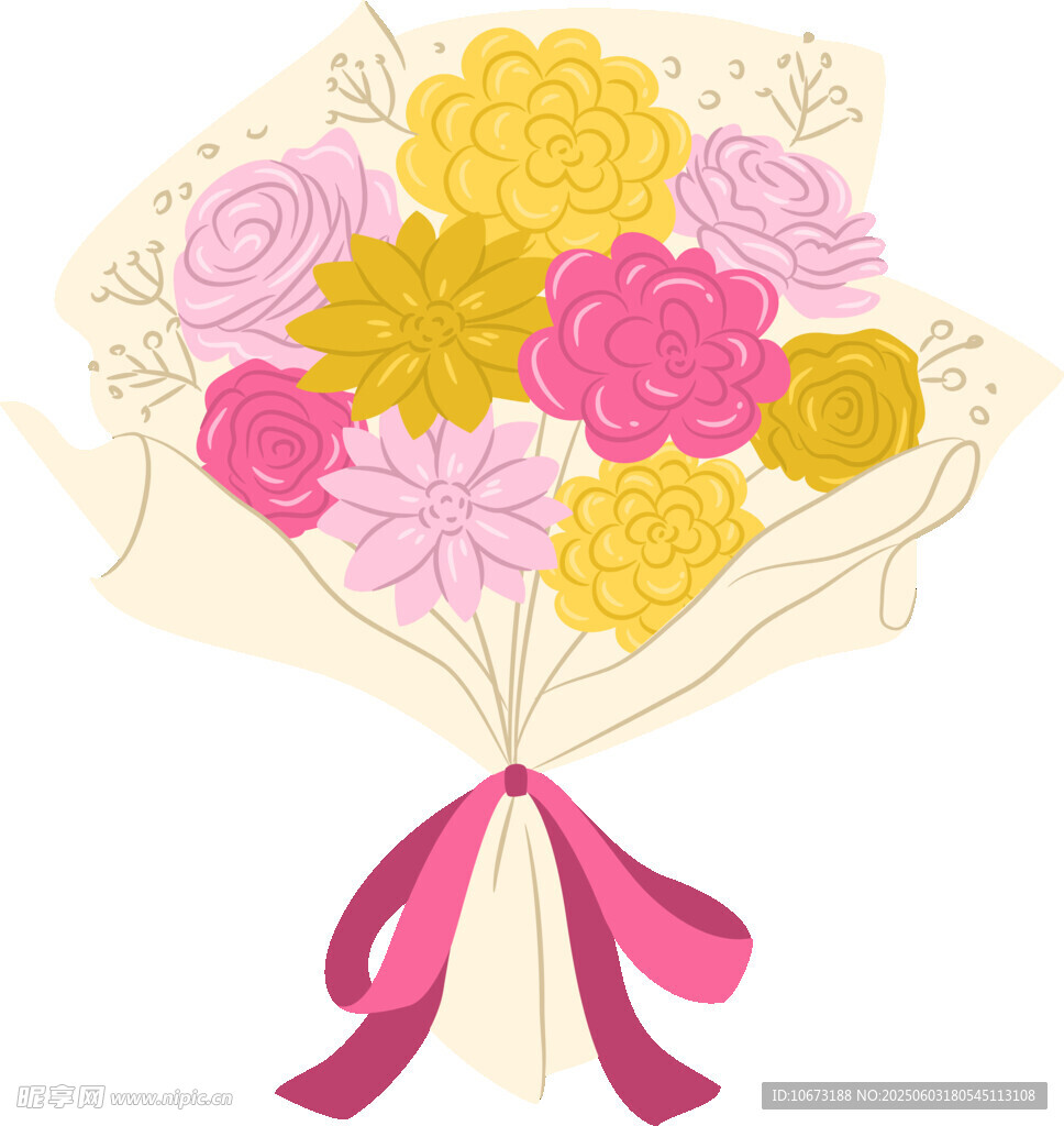 多彩鲜花花束