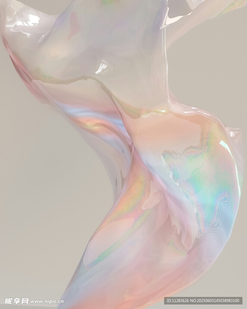 梦幻炫彩流动气泡形态