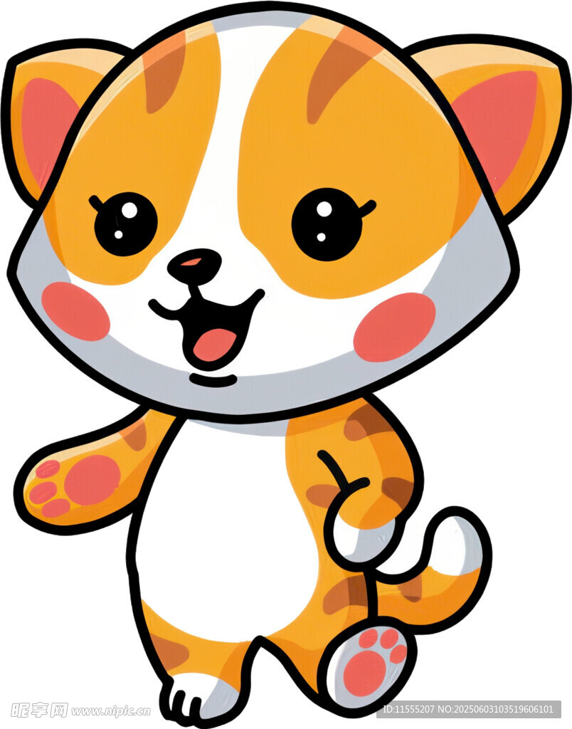 可爱小猫咪卡通形象