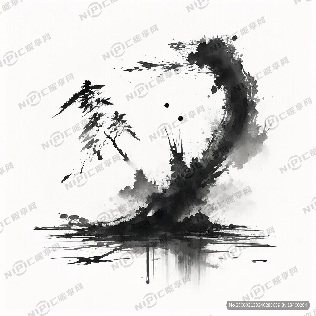 水墨构成武