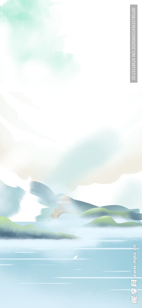 山水背景
