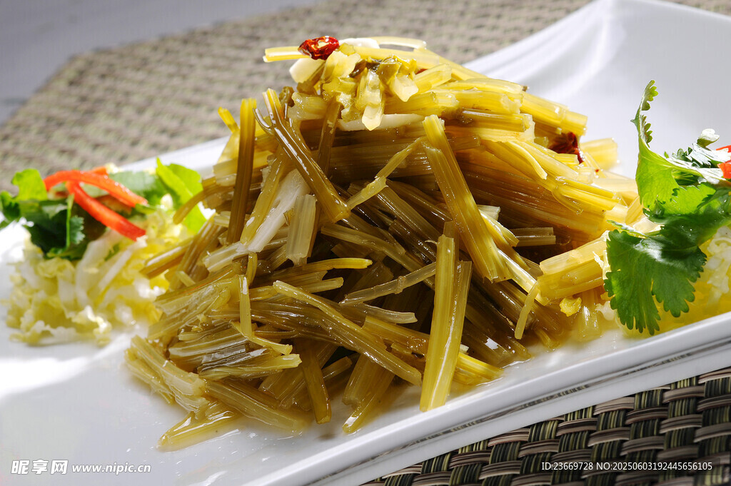 炝拌浆水菜