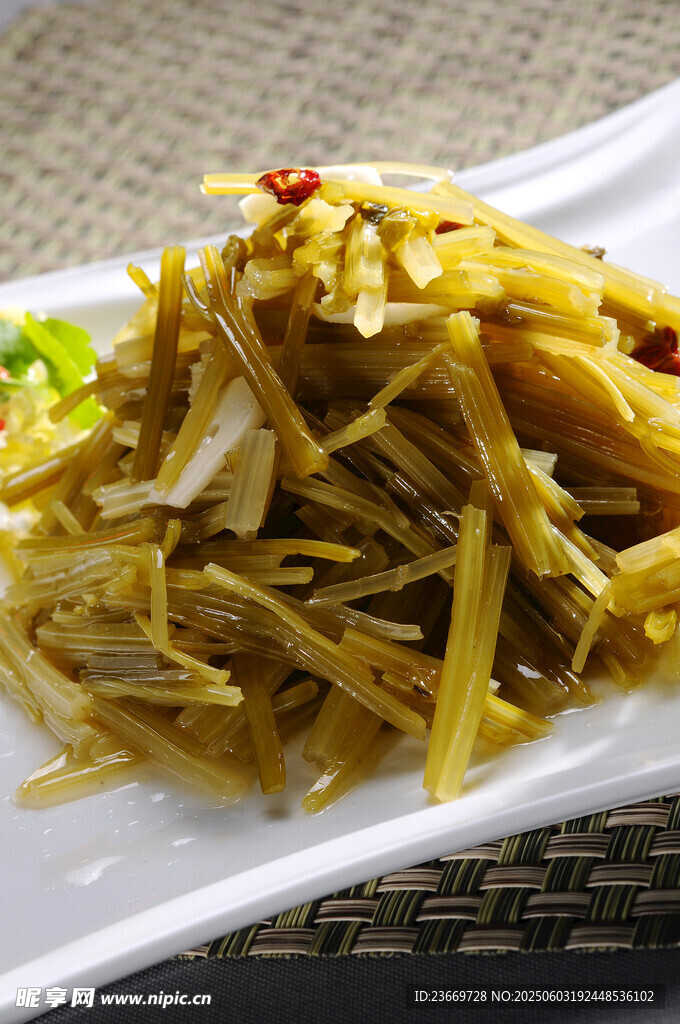 炝拌浆水菜