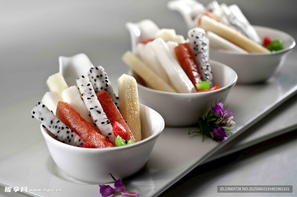 精致小食摆盘