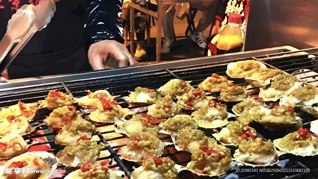 烤生蚝