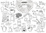 手绘日常办公生活场景图