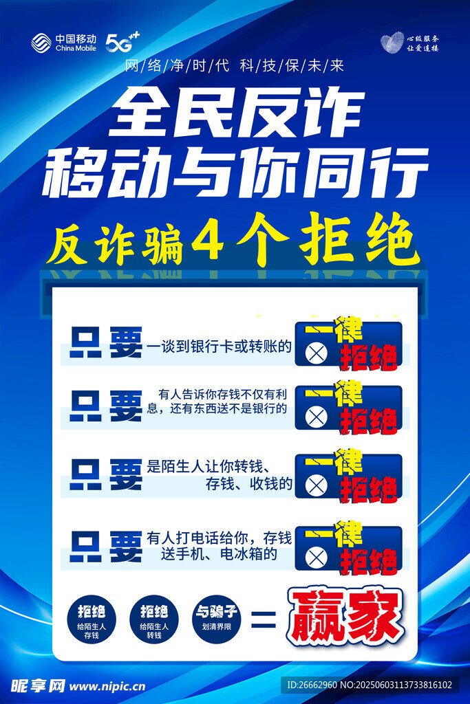 移动全民反诈宣传海报