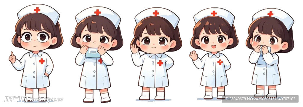 简约卡通护士