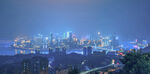 城市璀璨夜景俯瞰图