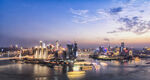 璀璨都市夜景江景风光