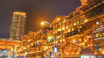 重庆洪崖洞璀璨夜景