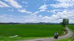 乡村公路骑行美景