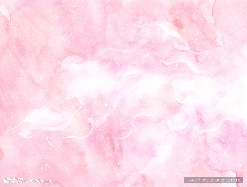 梦幻粉色水彩纹理背景
