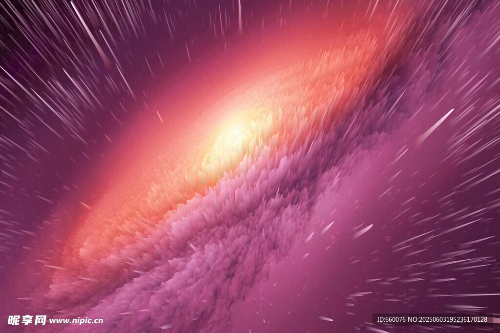 梦幻紫色星系宇宙景观