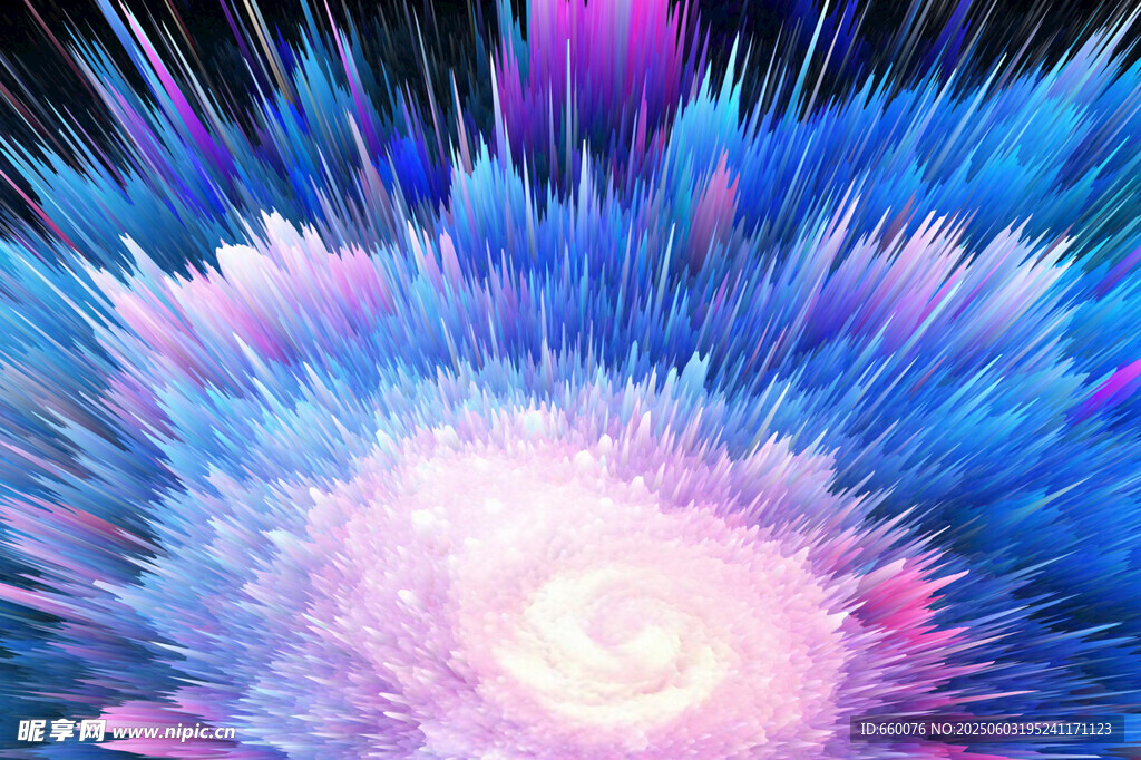 绚丽梦幻的宇宙能量爆发