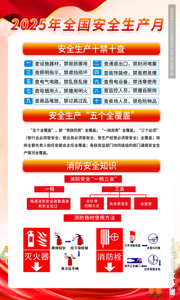 安全生产月 宣传挂图