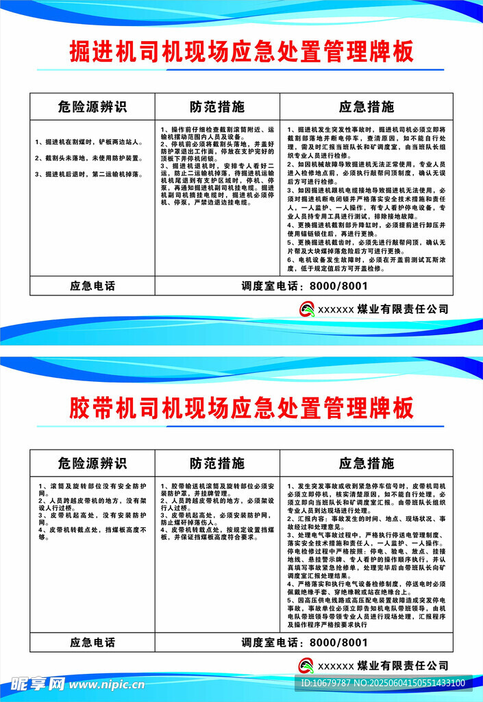 应急处置管理牌板