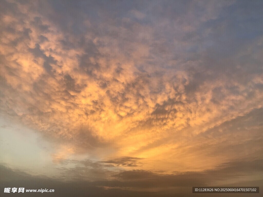 绚丽晚霞天空美景