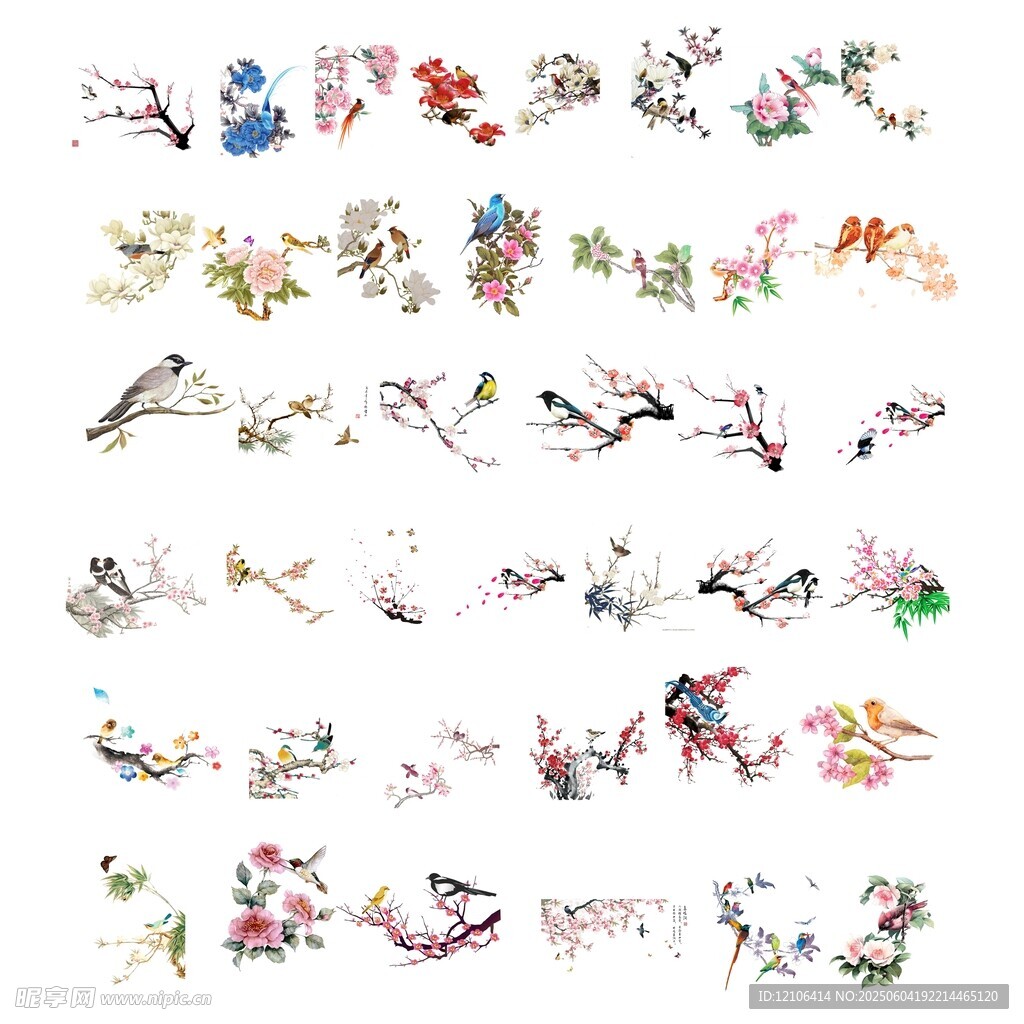 精美花鸟图案素材集合