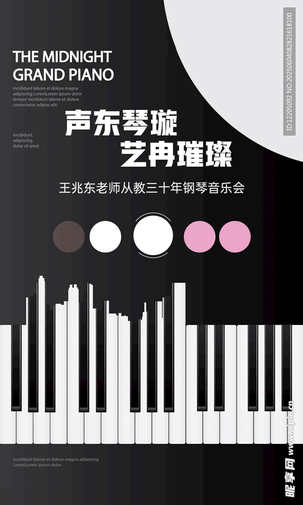 钢琴演奏艺术海报
