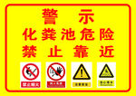 化粪池危险警示标识牌