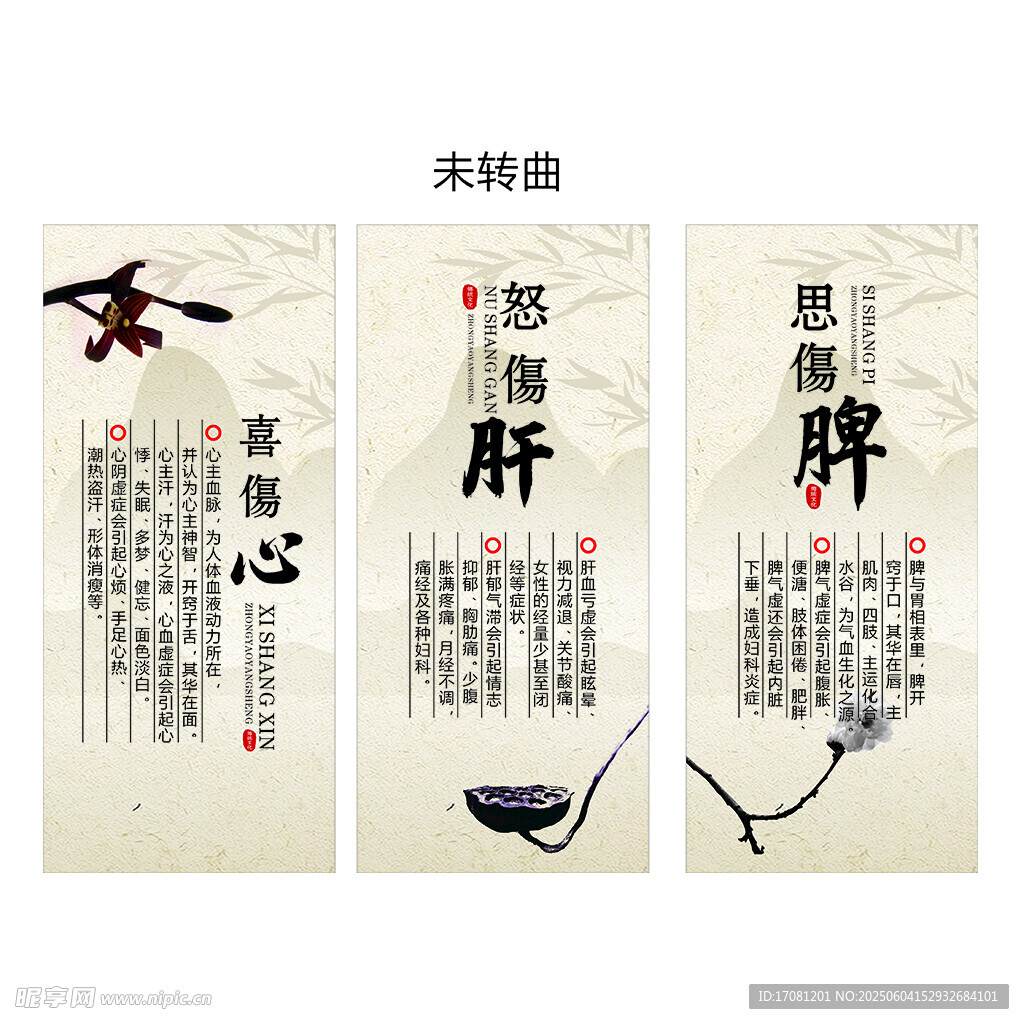中医五脏养生知识海报