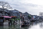 江南水乡小船悠悠美景