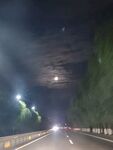 夜晚公路行车景象