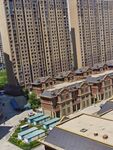 高层住宅旁的特色建筑群