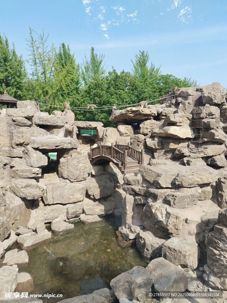 石砌景观水池