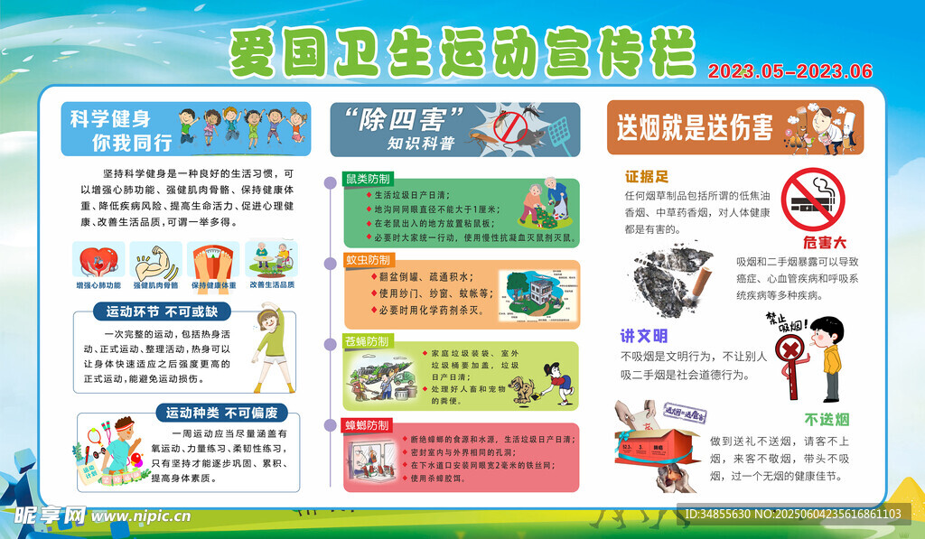 爱国卫生宣传栏