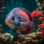 水族馆中色彩斑斓的观赏鱼