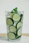 黄瓜柠檬薄荷清凉饮品
