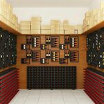 豪华酒窖展示多样藏酒