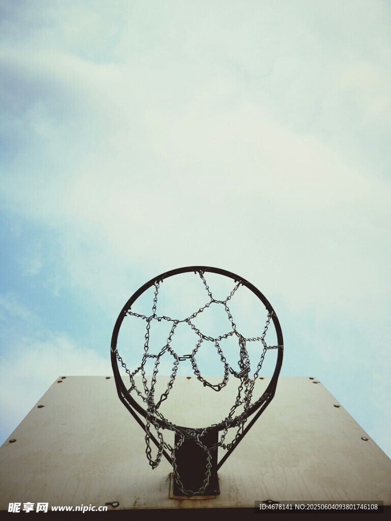 篮球框特写