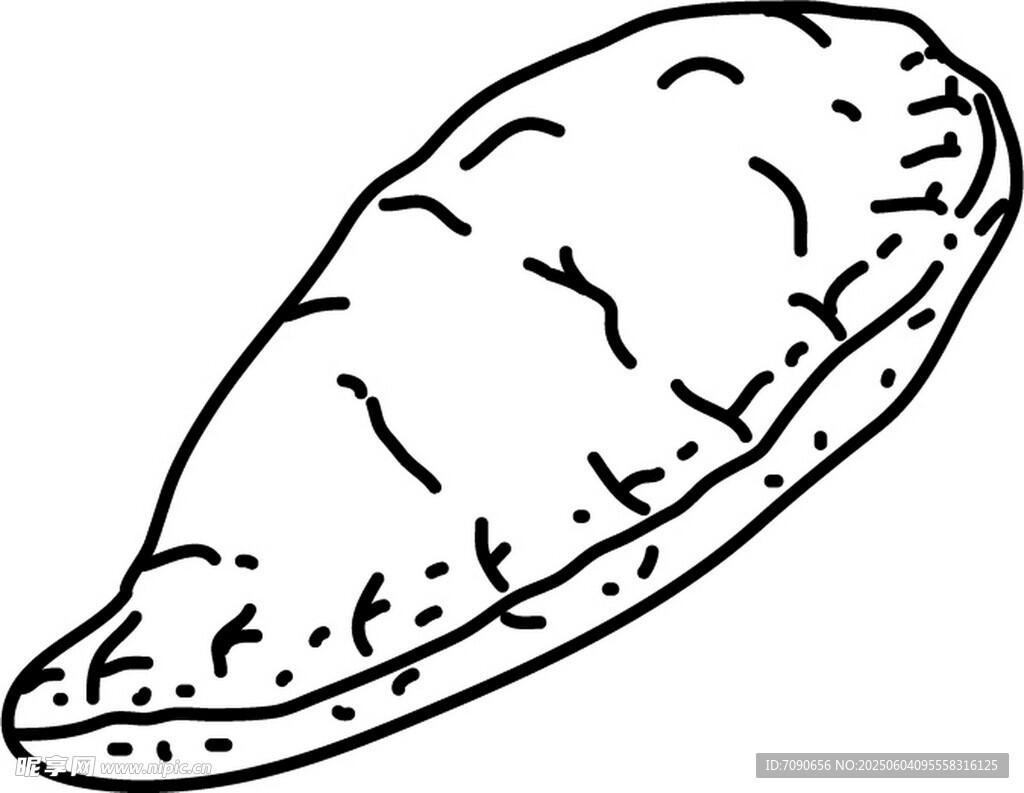 手绘饺子简笔画