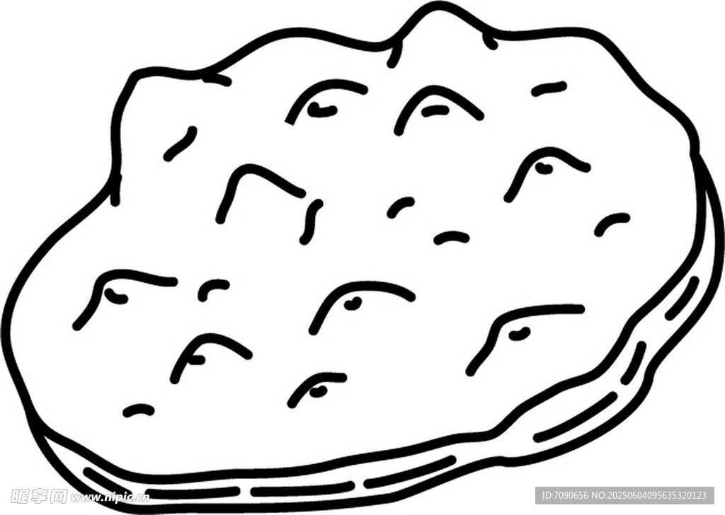 手绘卡通风格的美味煎饼