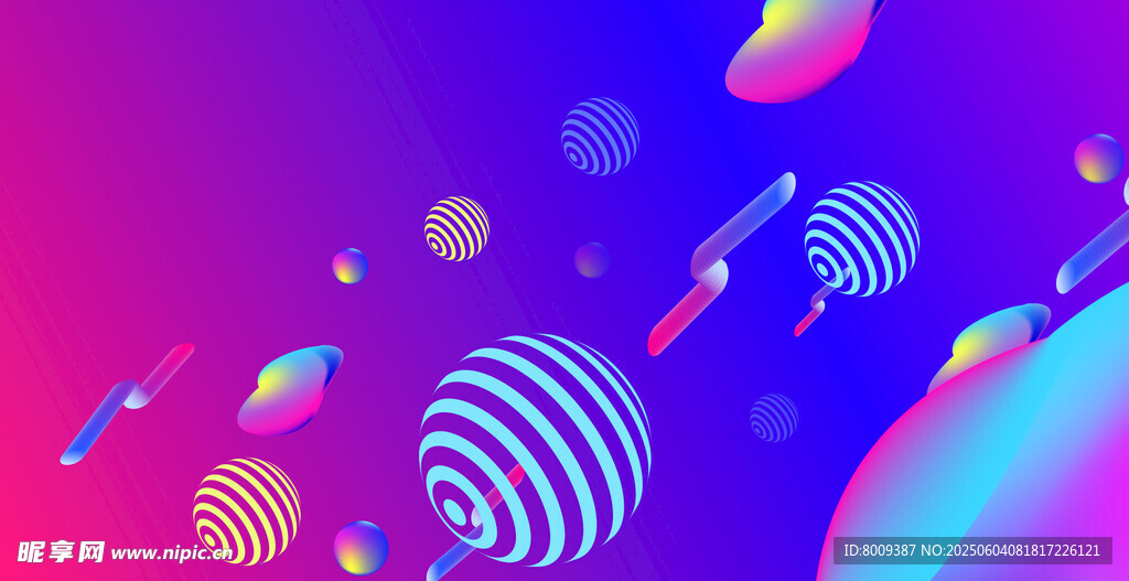 梦幻宇宙元素抽象背景图