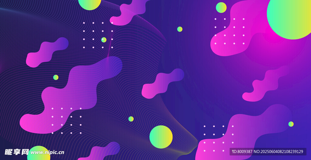 梦幻渐变流体抽象背景图
