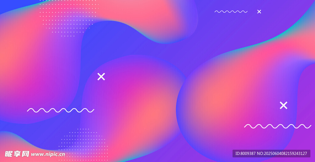 梦幻渐变流体抽象背景图