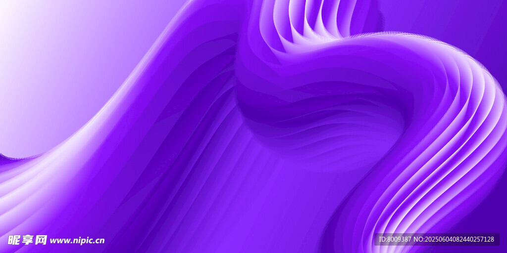 紫色抽象线条背景banner