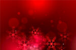 红色雪花梦幻背景banner