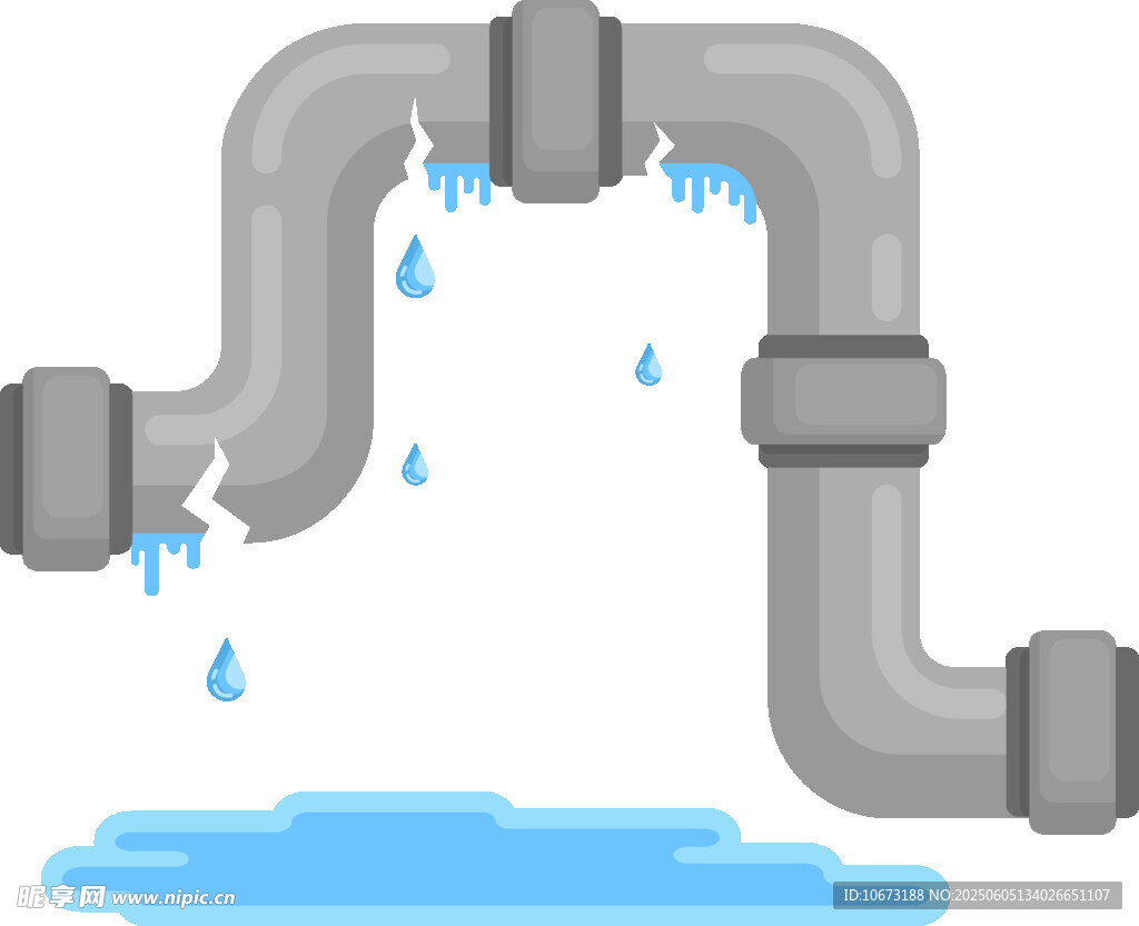 水管漏水场景