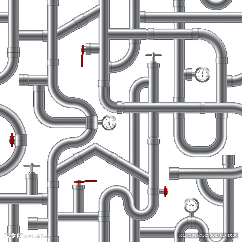 复杂管道线路图